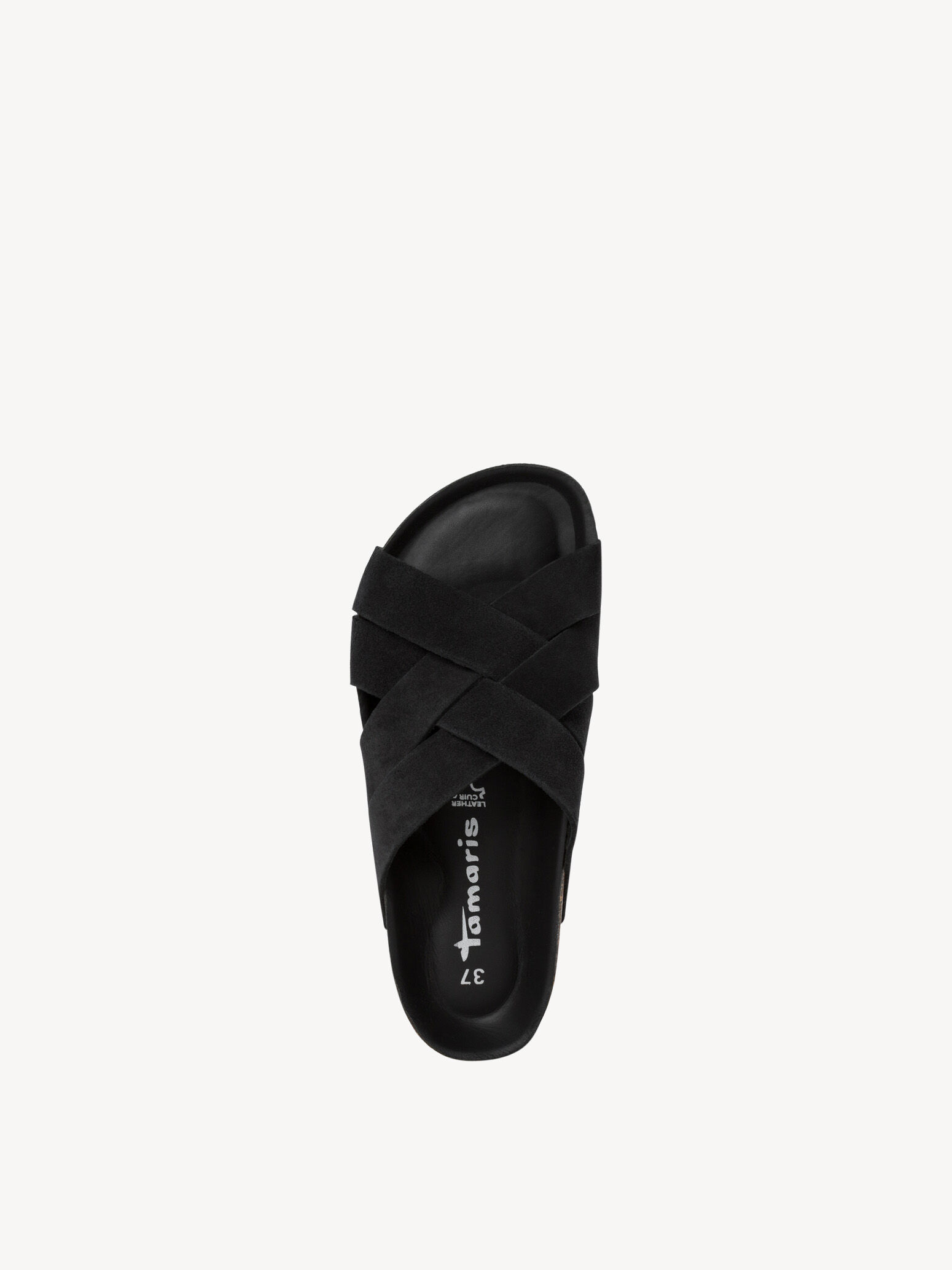 Mule en cuir - noir