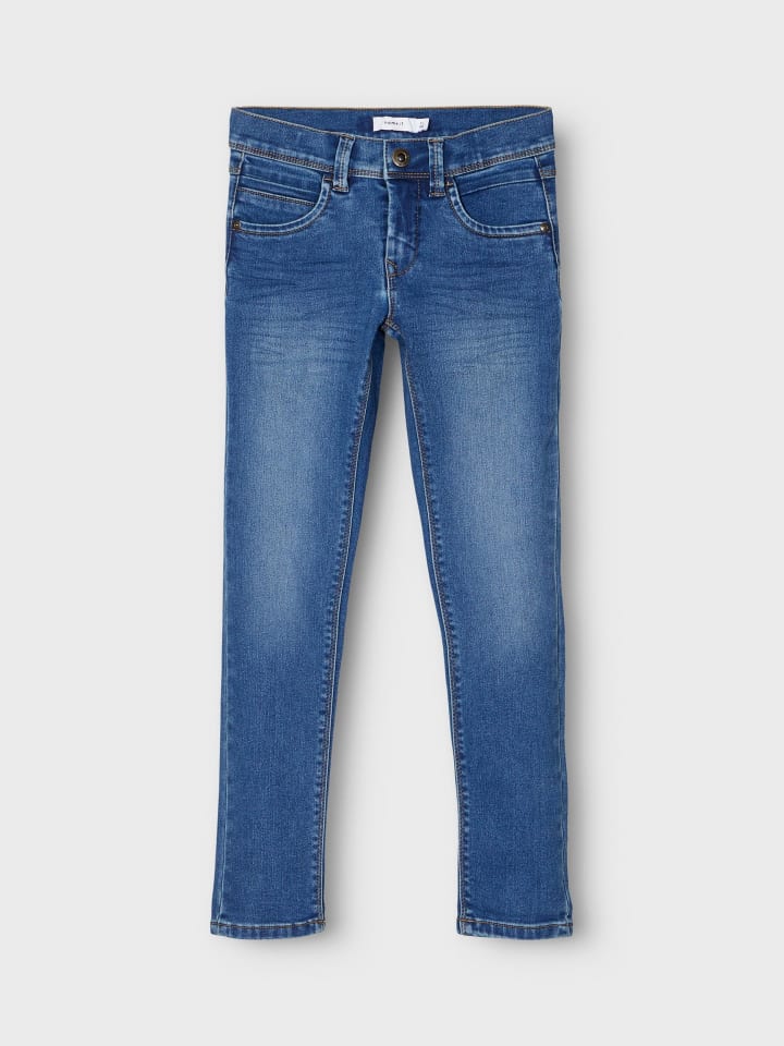 name it Jeans slim fit in medium blue denim günstig kaufen