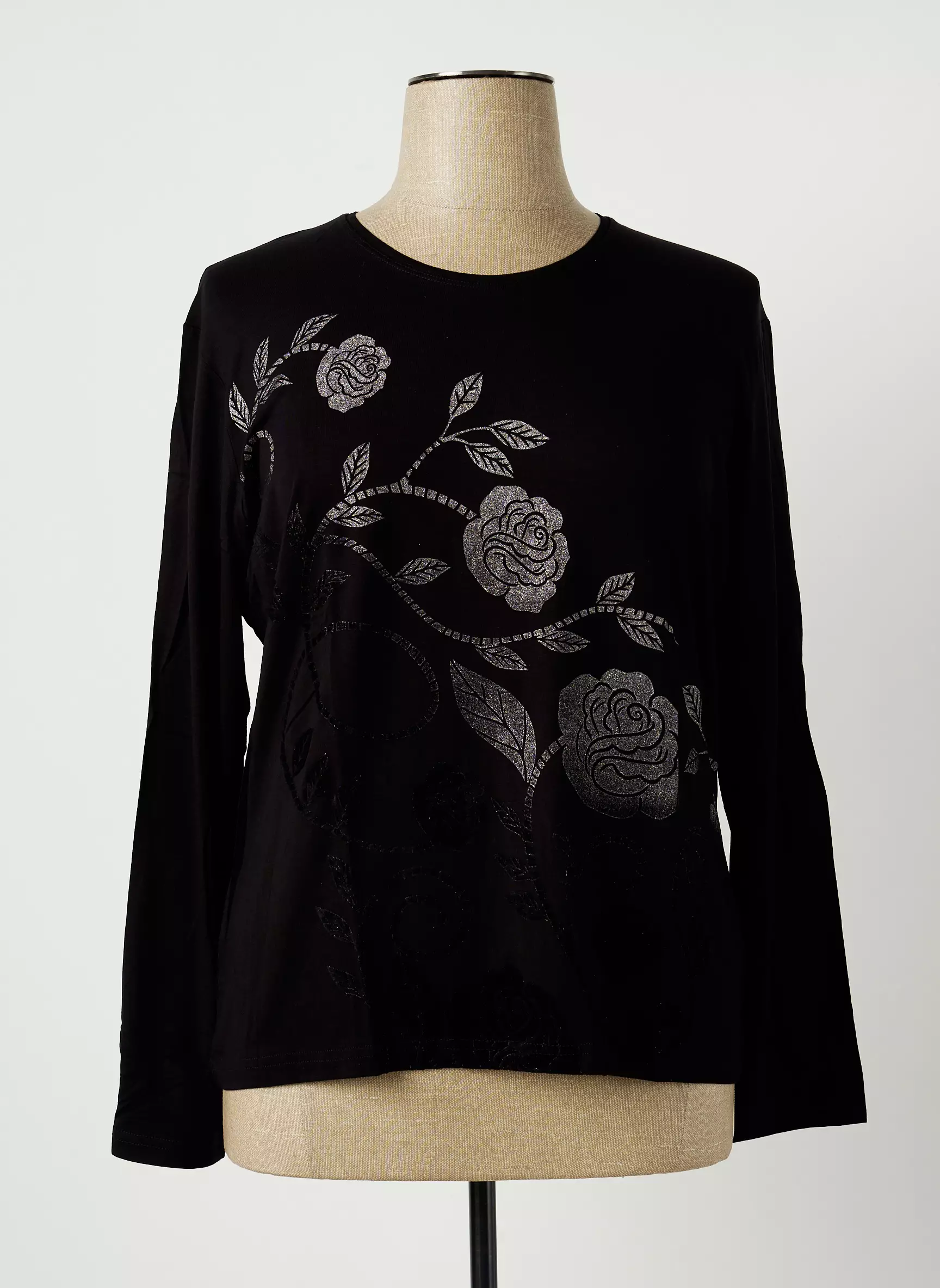 Jean Delfin Tshirts Femme couleur noir