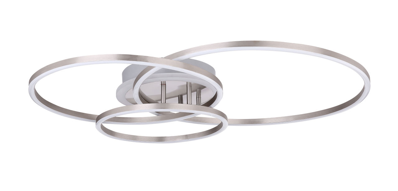 Globo Lighting - MUNNI - Deckenleuchte Metall Nickel matt, LED