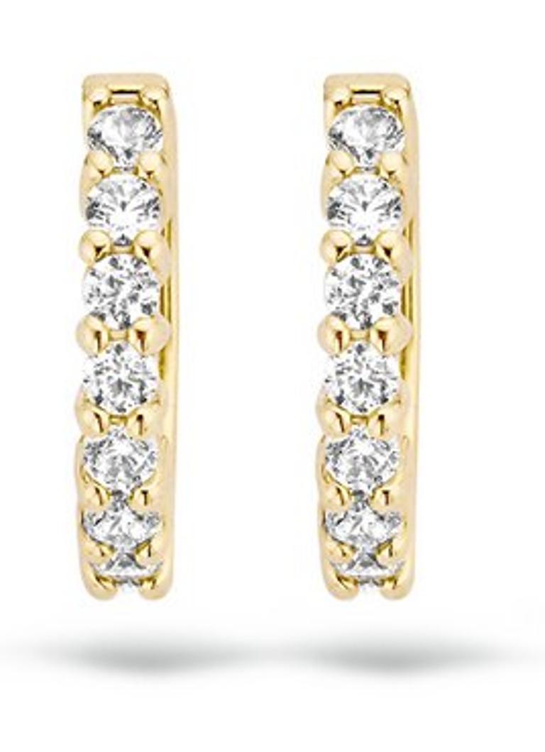 Orecchini color cipria in oro giallo 14 carati 7134YZI