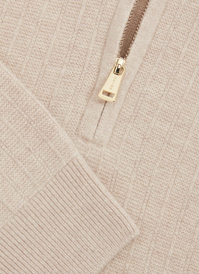 Reiss Chester fine-knit textured wool skipper sweater