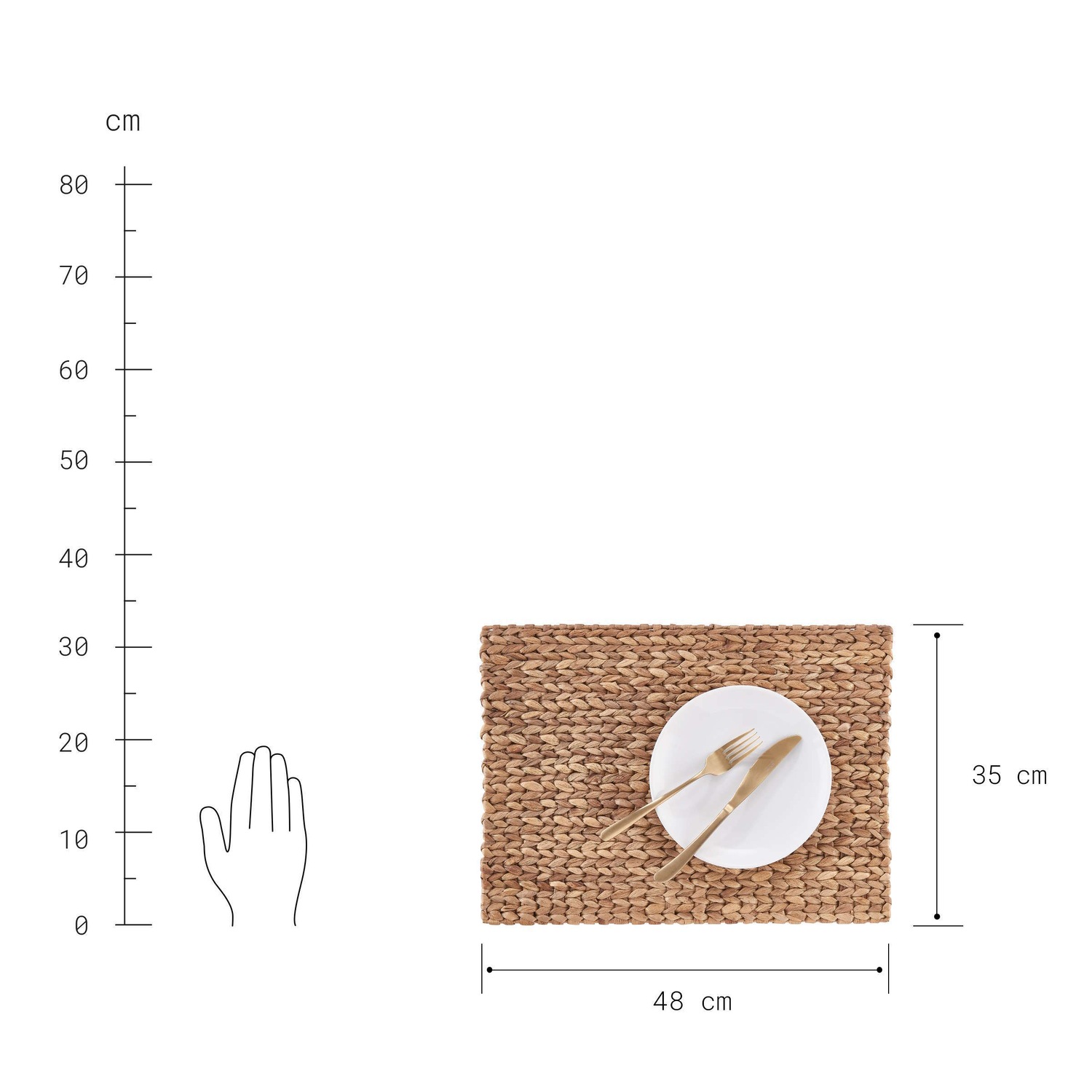 NATURAL TWIST Platzset L 48 x B 35cm