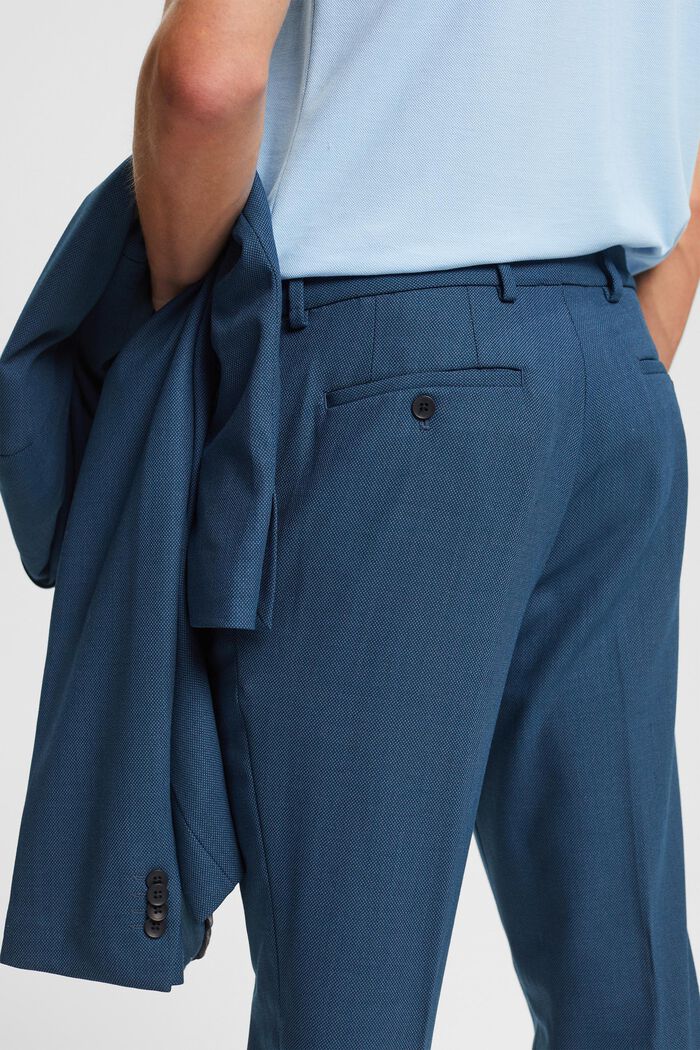 Mix & Match: Anzughose mit Birdseye-Muster