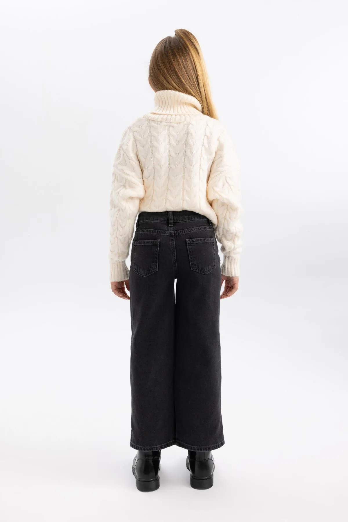 DeFacto  Zerrissene, detaillierte Hose mit weitem Bein für Mädchen mit weitem Bein