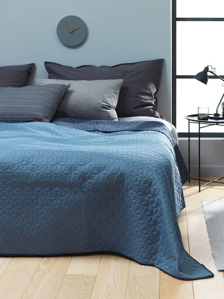 ROSENTRE Tagesdecke ROSENTRE 160x220 blau