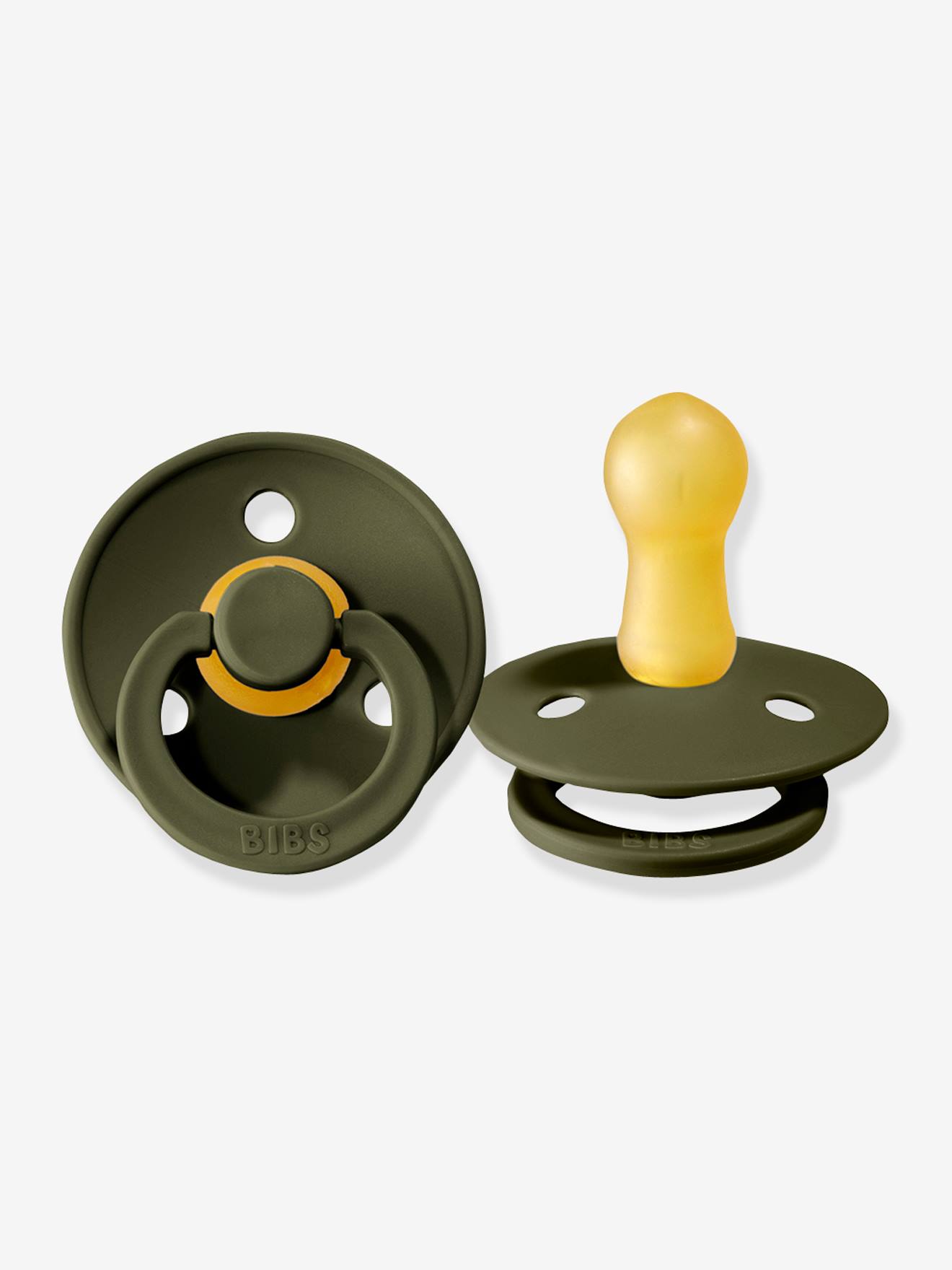 Bibs 2 Beruhigungssauger COLOUR BIBS, Gr. 2 (6-18 Monate) - dunkelgrau+hellblau