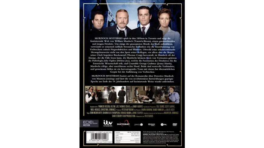 Murdoch Mysteries - Staffel 1  [4 DVDs]