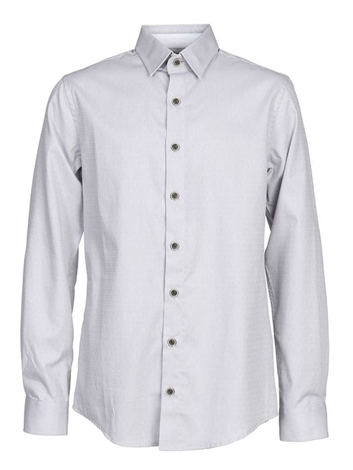 New G.O.L Hemd - Super Slim fit - in Grau günstig kaufen