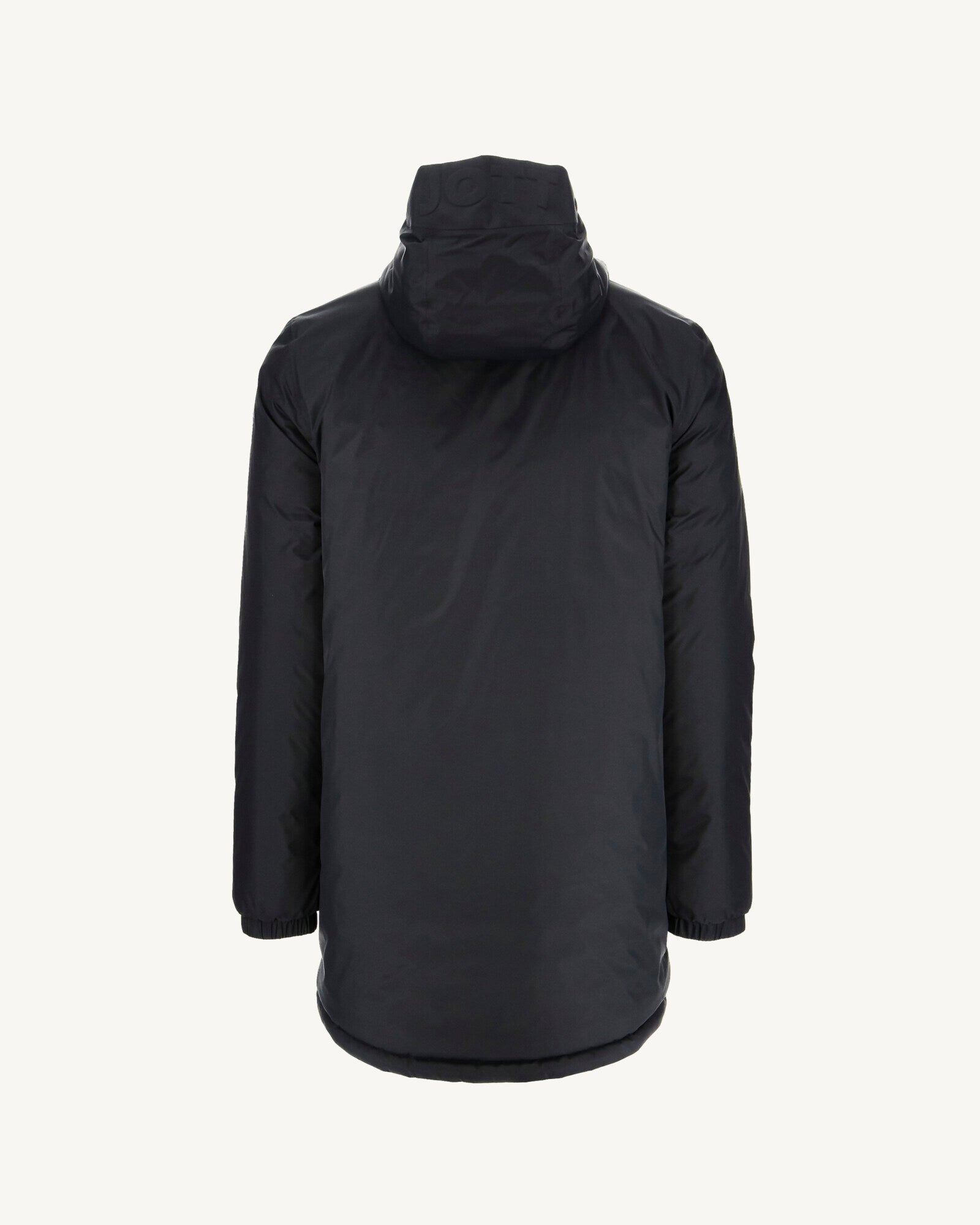 Doudoune longue réversible à capuche Noir/Gris clair Amsterdam