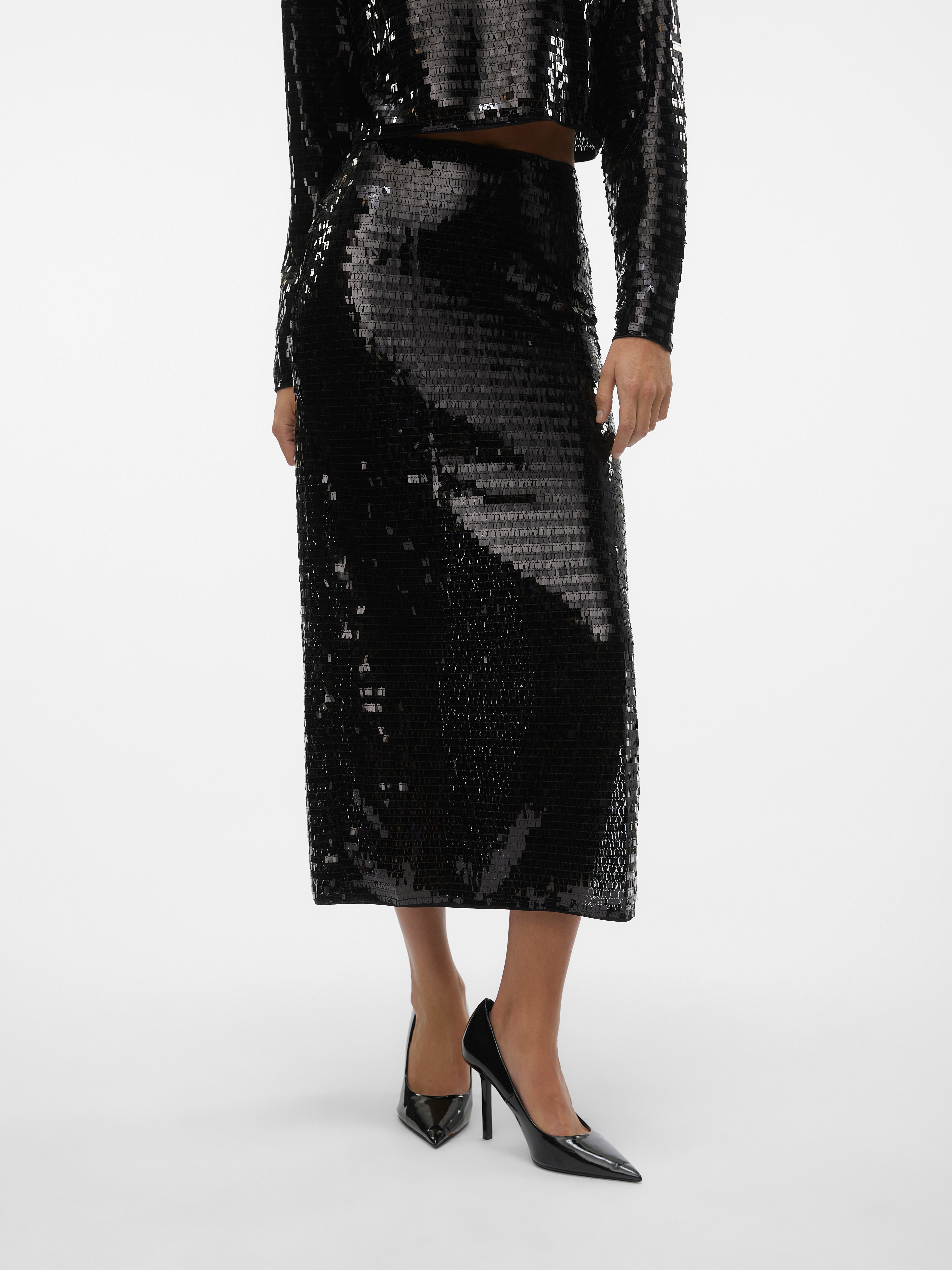 VMTAYA Hohe Taille Langer Rock
