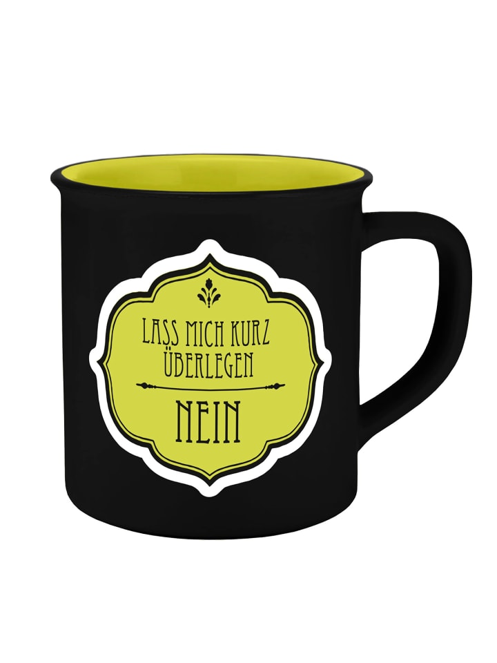 Geda Labels Tasse Lass mich überlegen  in Grün - 400ml günstig kaufen onesize