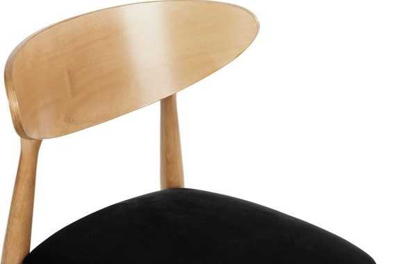 Konsimo Holzstuhl RABI Esstischstühl Küchenstühl Esszimmer Stühl Eiche (Esszimmerstühl, 2 St), Gestell aus Massivholz