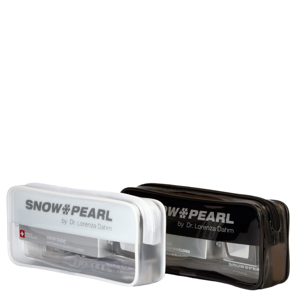 snow pearl Travel Kit SNOW SHINE blanc Travel Kit blanc avec mousse blanchissante fluor SNOW SHINE 50 ml