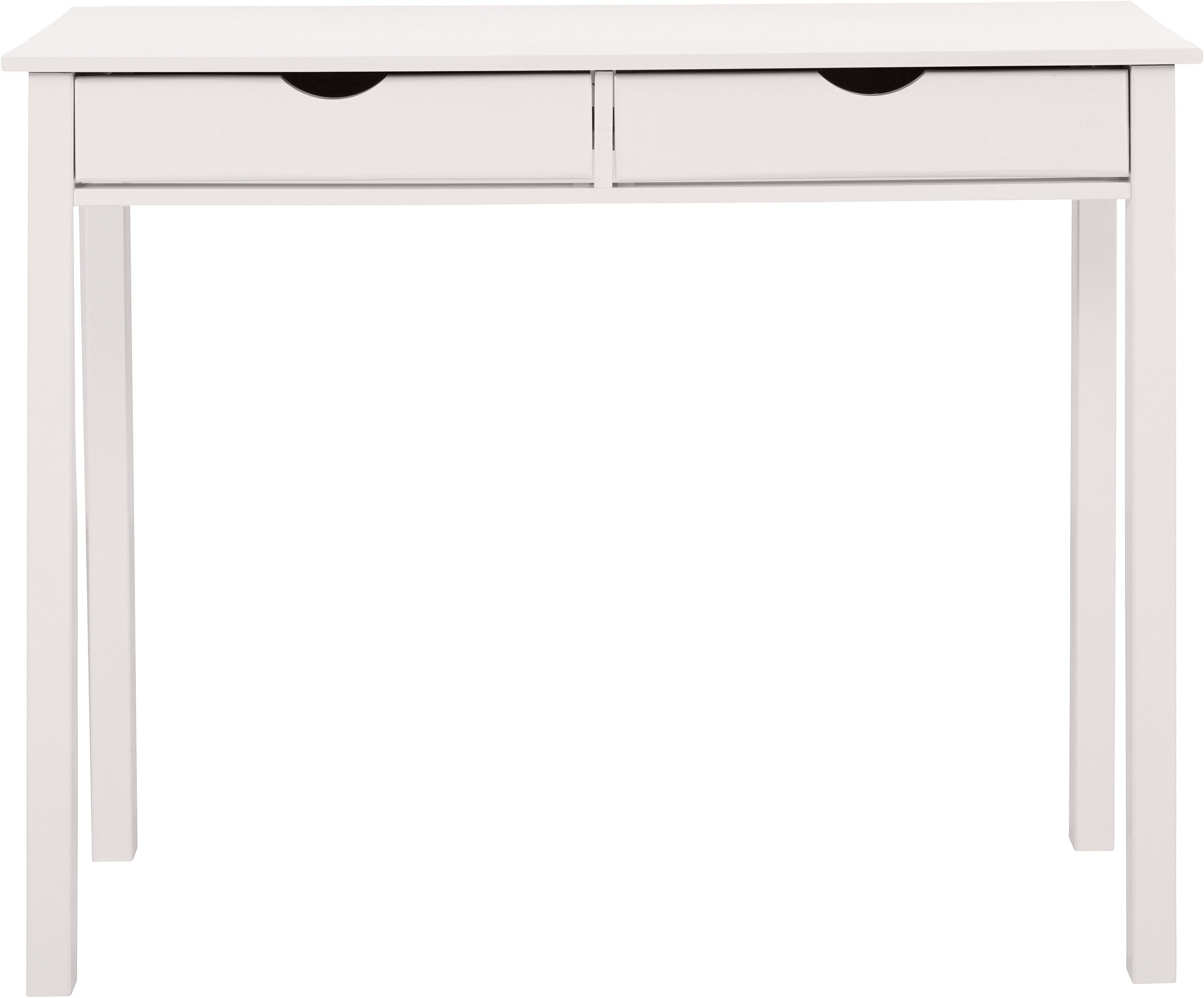INOSIGN Schreibtisch Gava, Kiefernholz, Griffmulden, unterschiedliche Farbvarianten, Breite 100cm