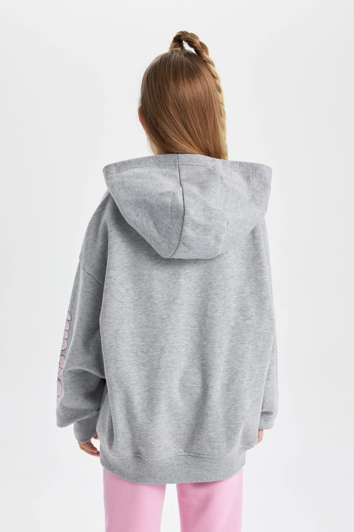 DeFacto  Dickes Kapuzen-Sweatshirt für Mädchen in Oversize-Passform mit weicher, flauschiger Innenseite