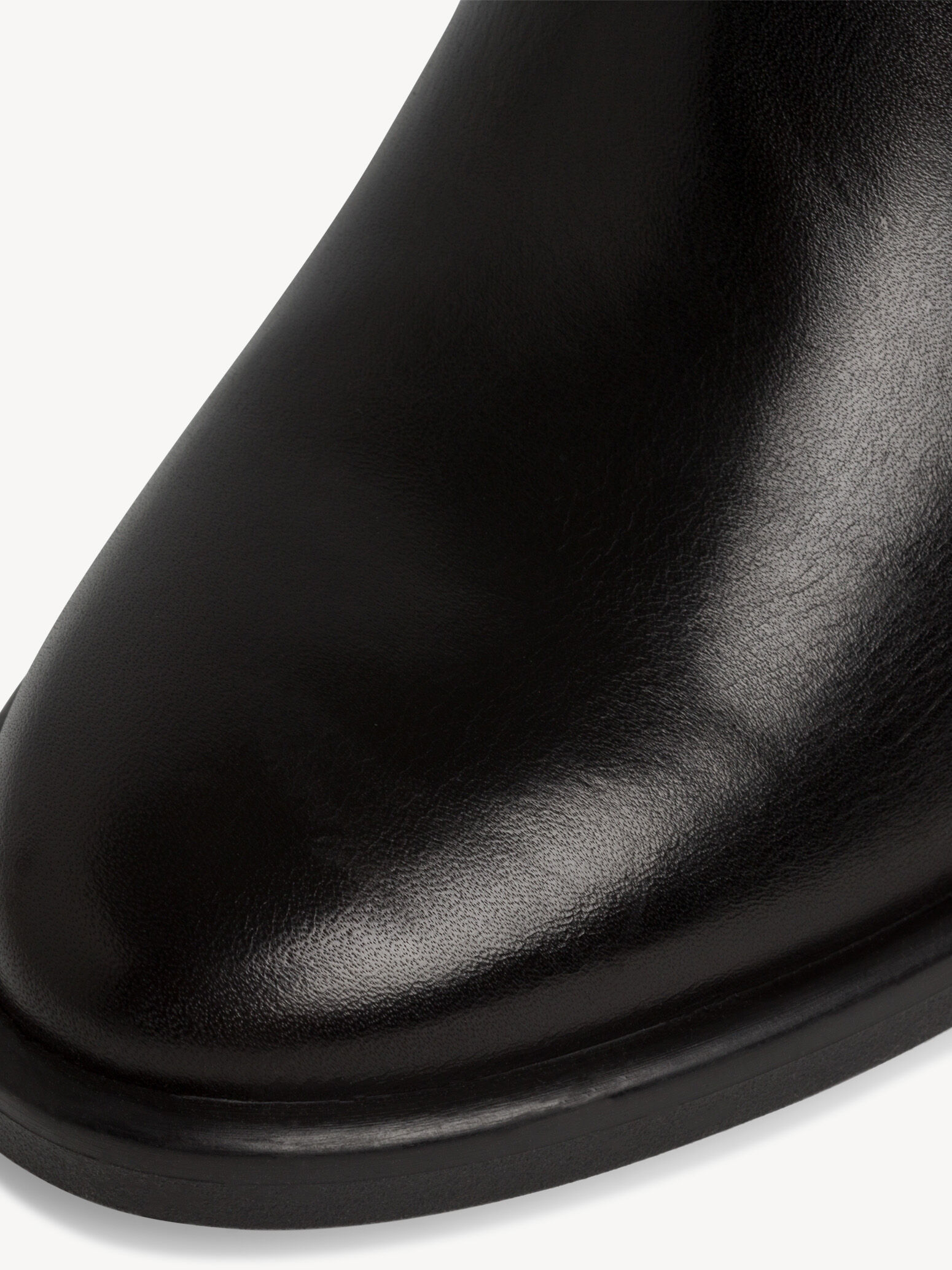 Bottine en cuir - noir
