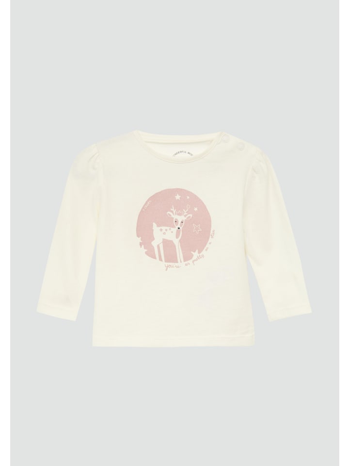 s.Oliver T-Shirt langarm in Creme günstig kaufen