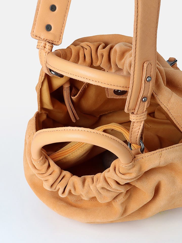 FREDs BRUDER Leder-Henkeltasche in Orange - (B)27 x (H)25 x (T)9 cm günstig kaufen onesize
