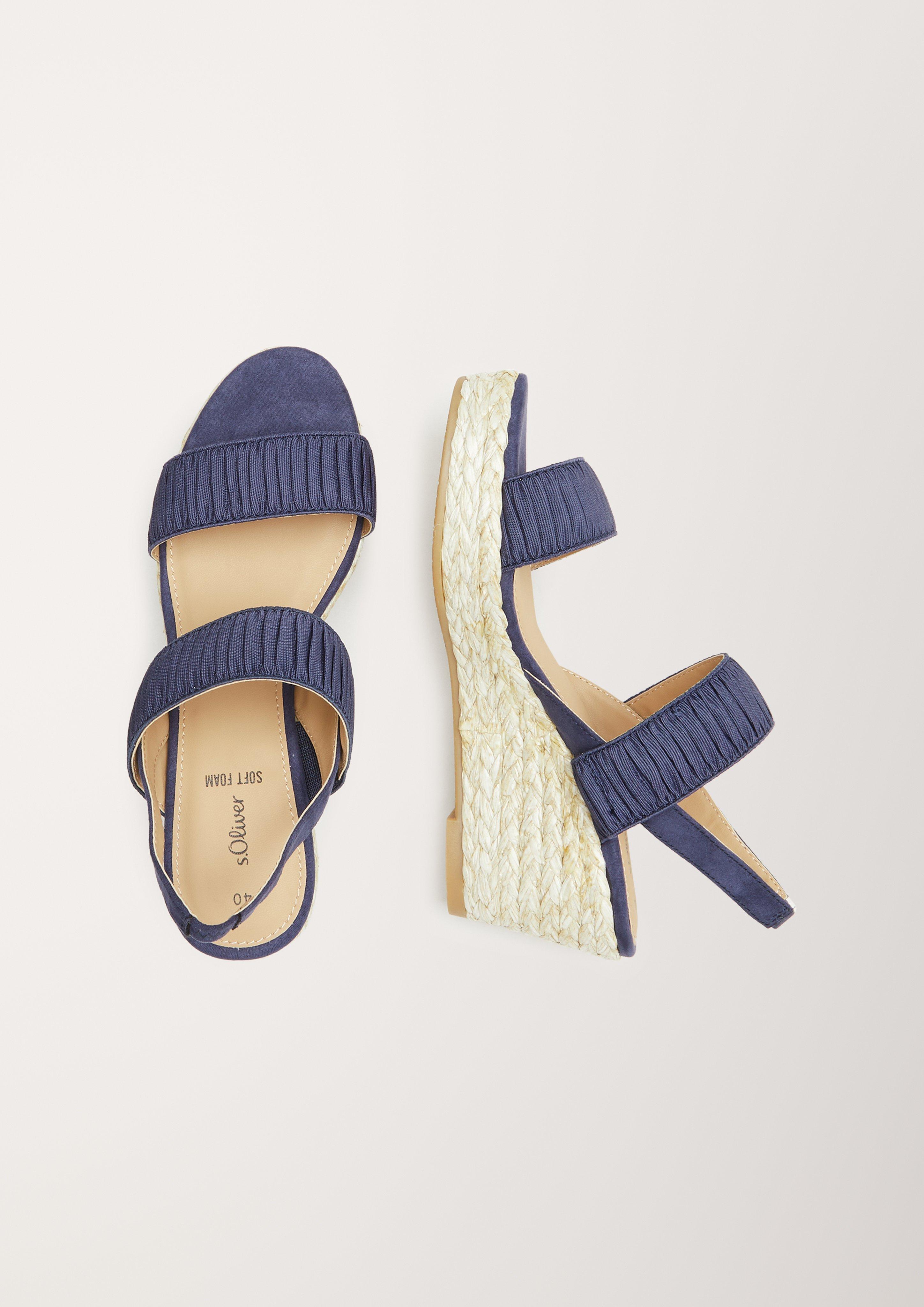 Wedges mit Raffung  6005723-805