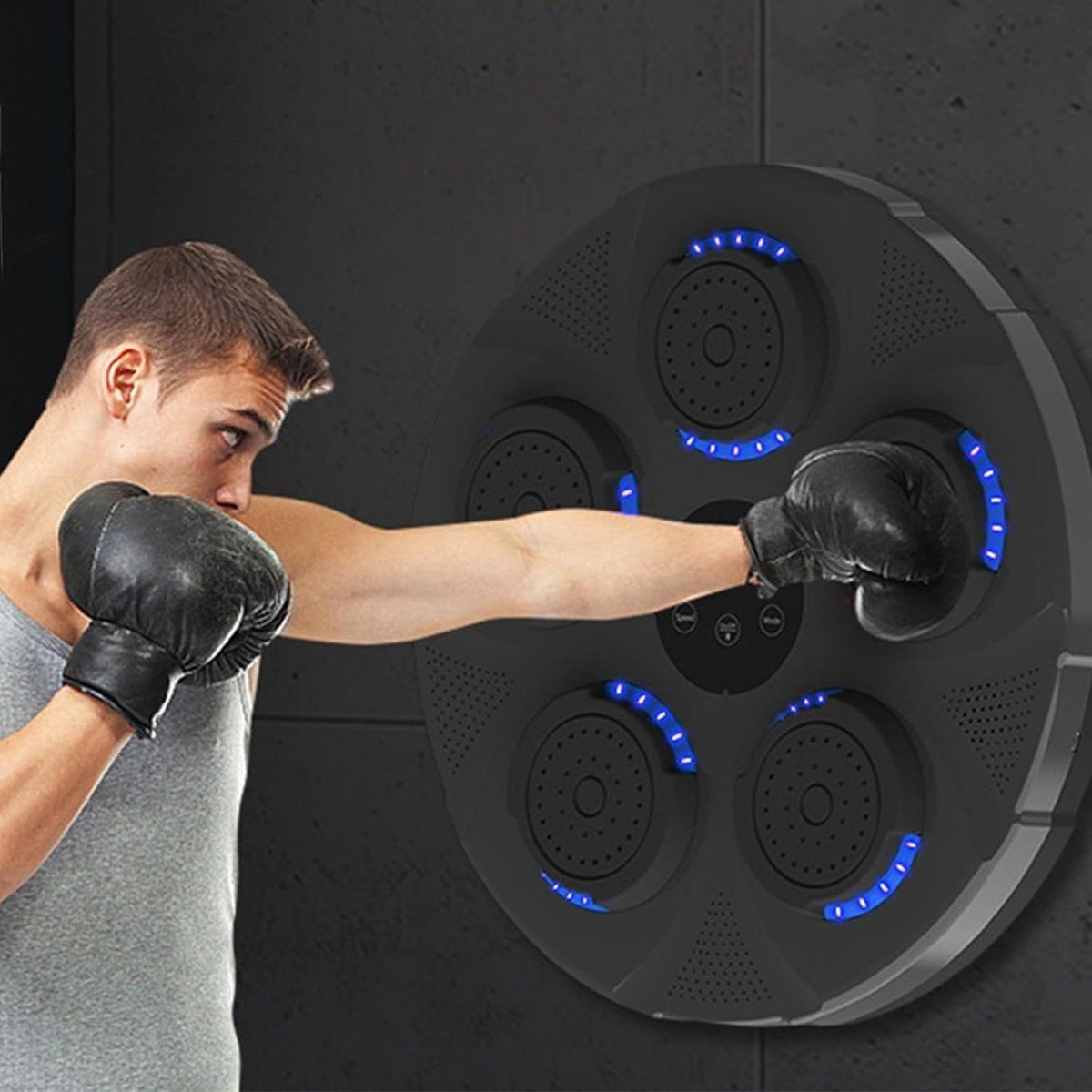 RYSH Sportanzug Elektronische Musik-Boxmaschine,Boxausrüstung mit Bluetooth-Verbindung, Indoor-Boxtrainingsgeräte für Kinder, Jugendliche und Erwachsene.