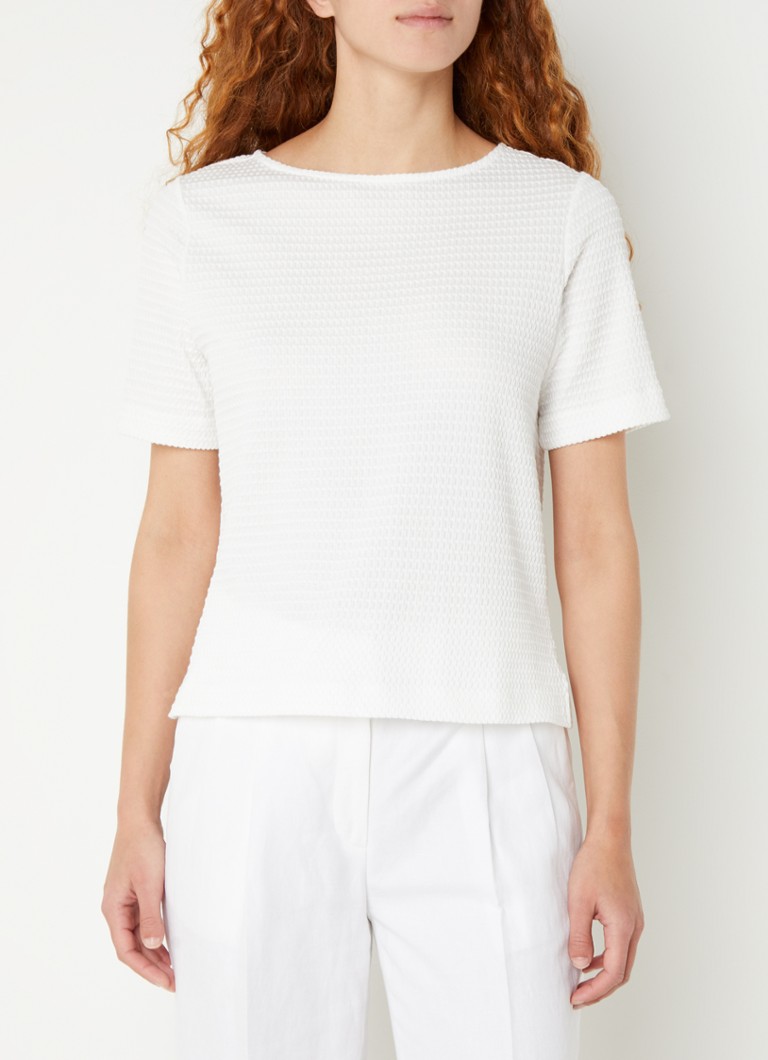 OPUS Strong textured T-shirt