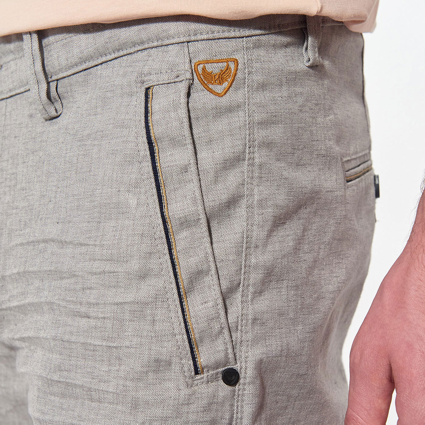 NOCI   Short gris chinÃ© Homme