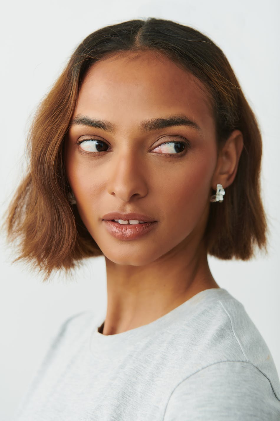 Crinkled earrings