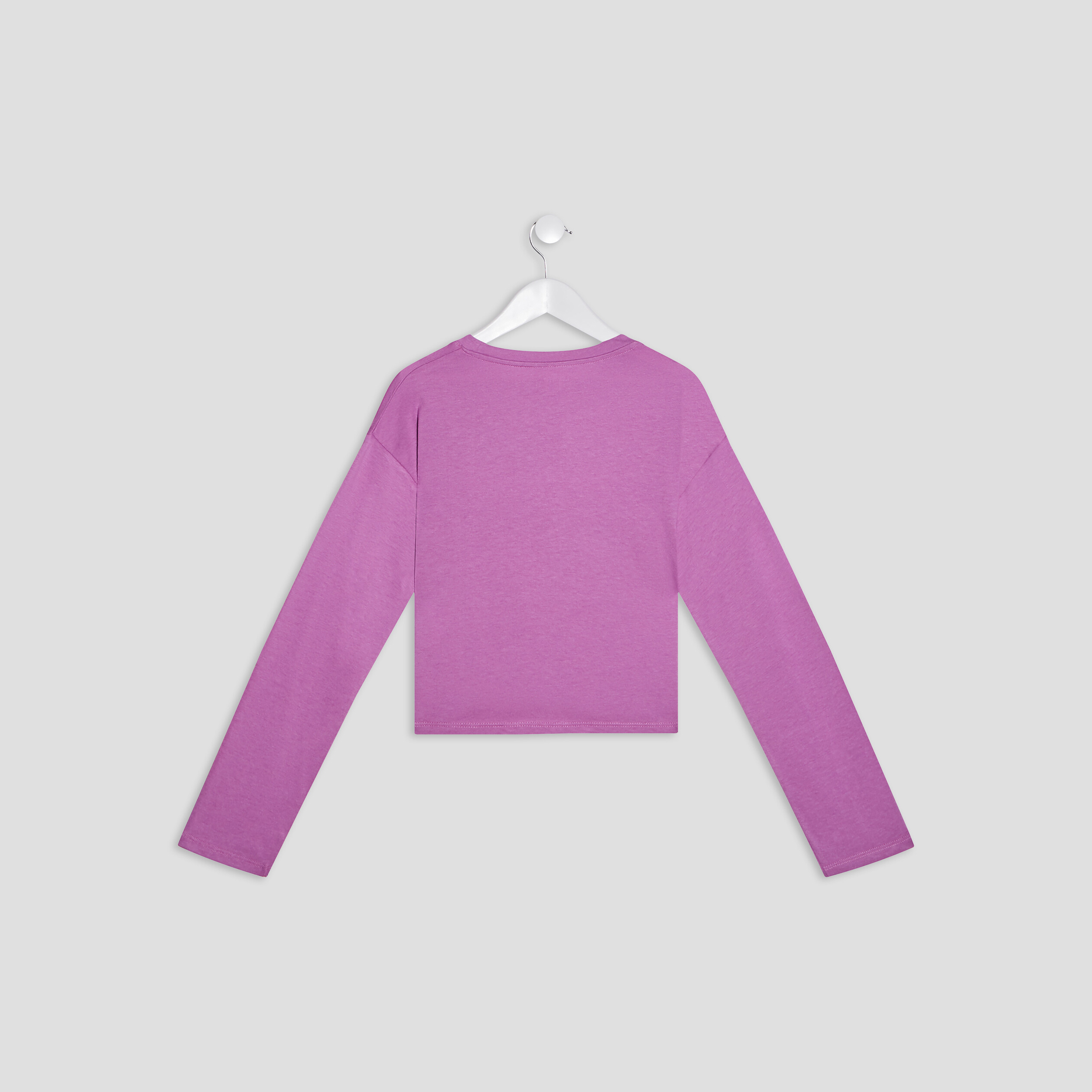 T-shirt droit Liberto violet foncé fille | La Halle