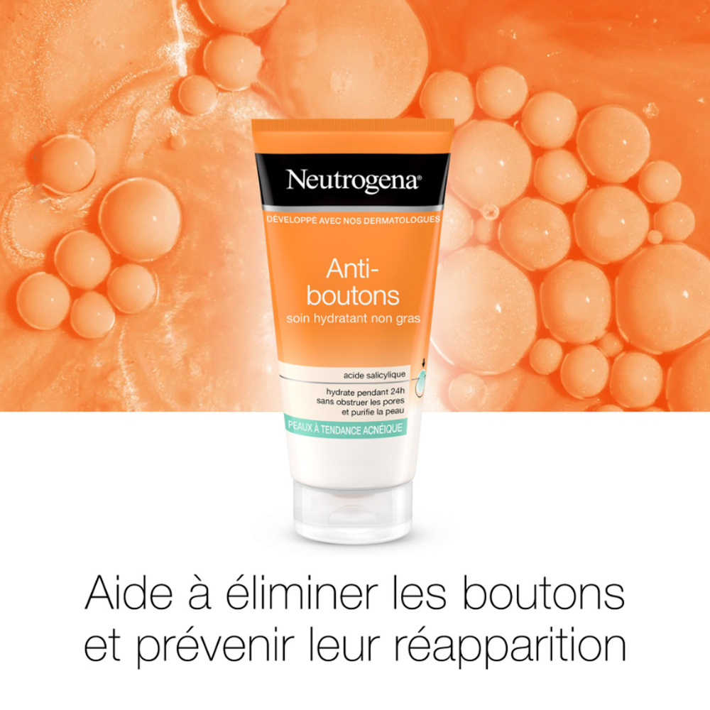 neutrogena Neutrogena Anti-boutons Soin Hydratant non Gras, 1 x 50ml Crème Hydratante
