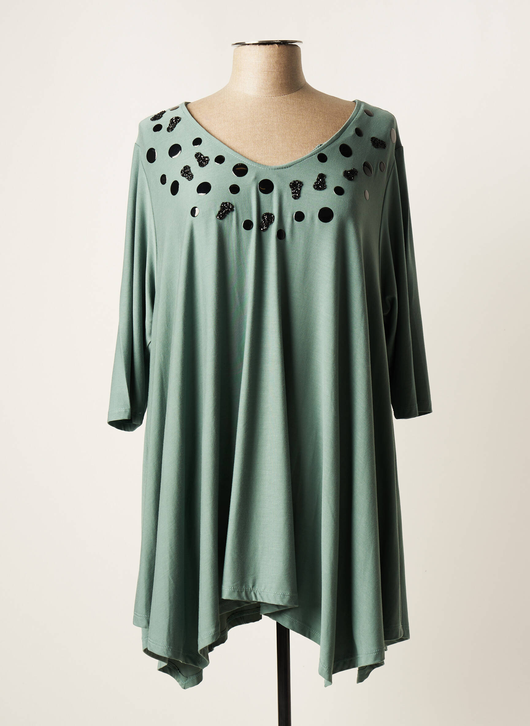Joy Tuniquemanchecourte Femme couleur vert