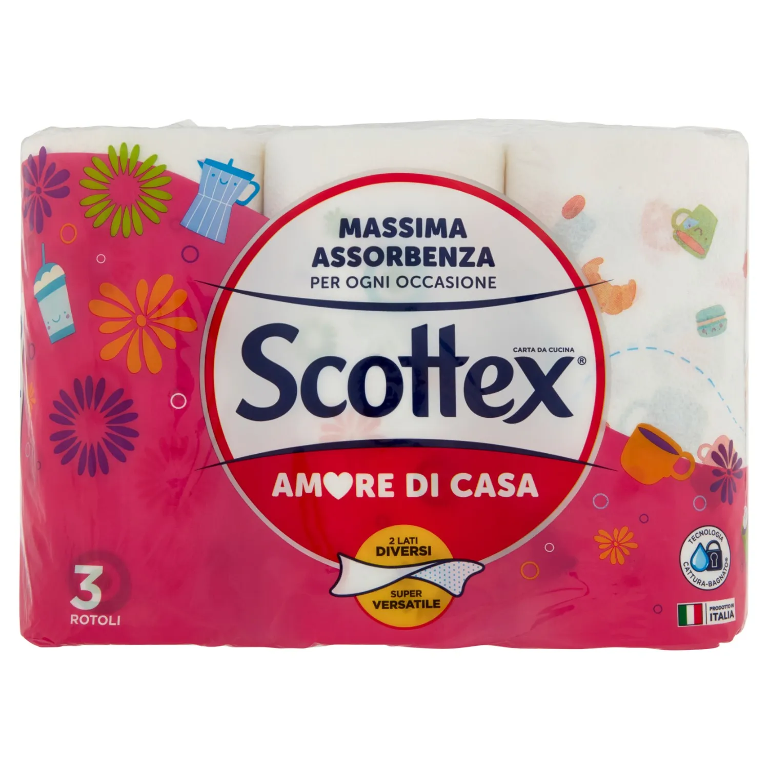 Scottex Amore di Casa Rollos de Papel de Cocina 3uds