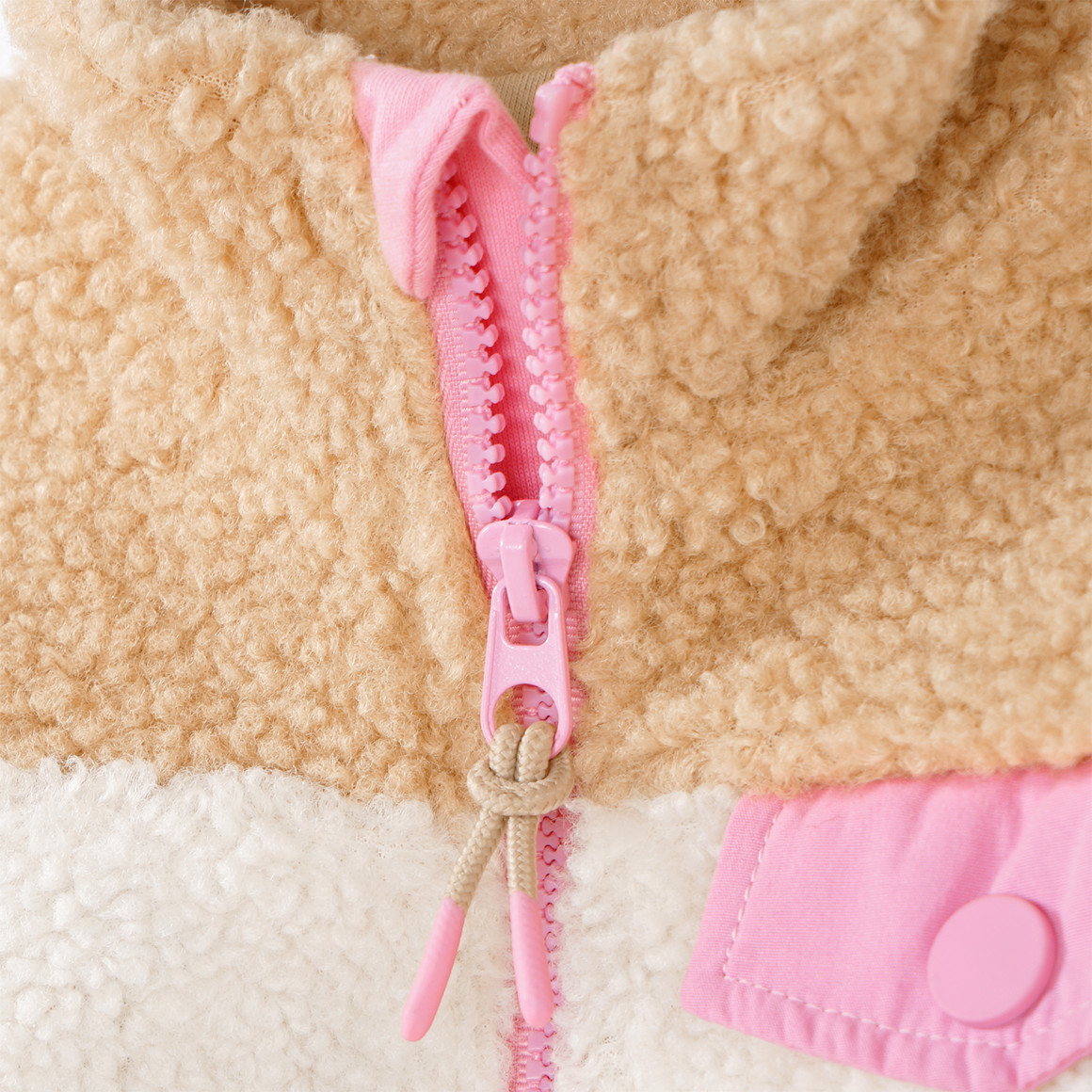 Baby Teddyjacke mit Reißverschluss