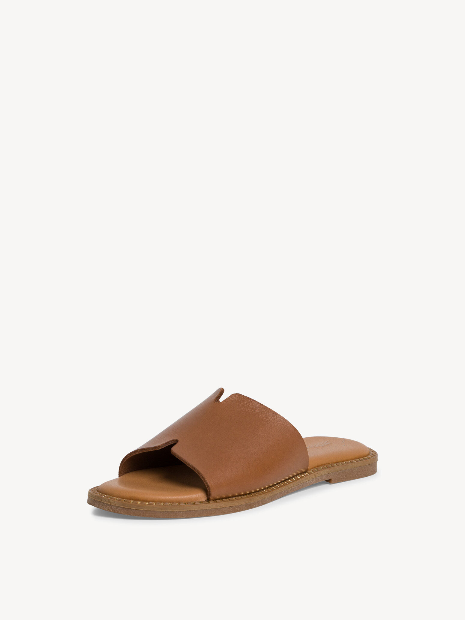 Mule en cuir - marron