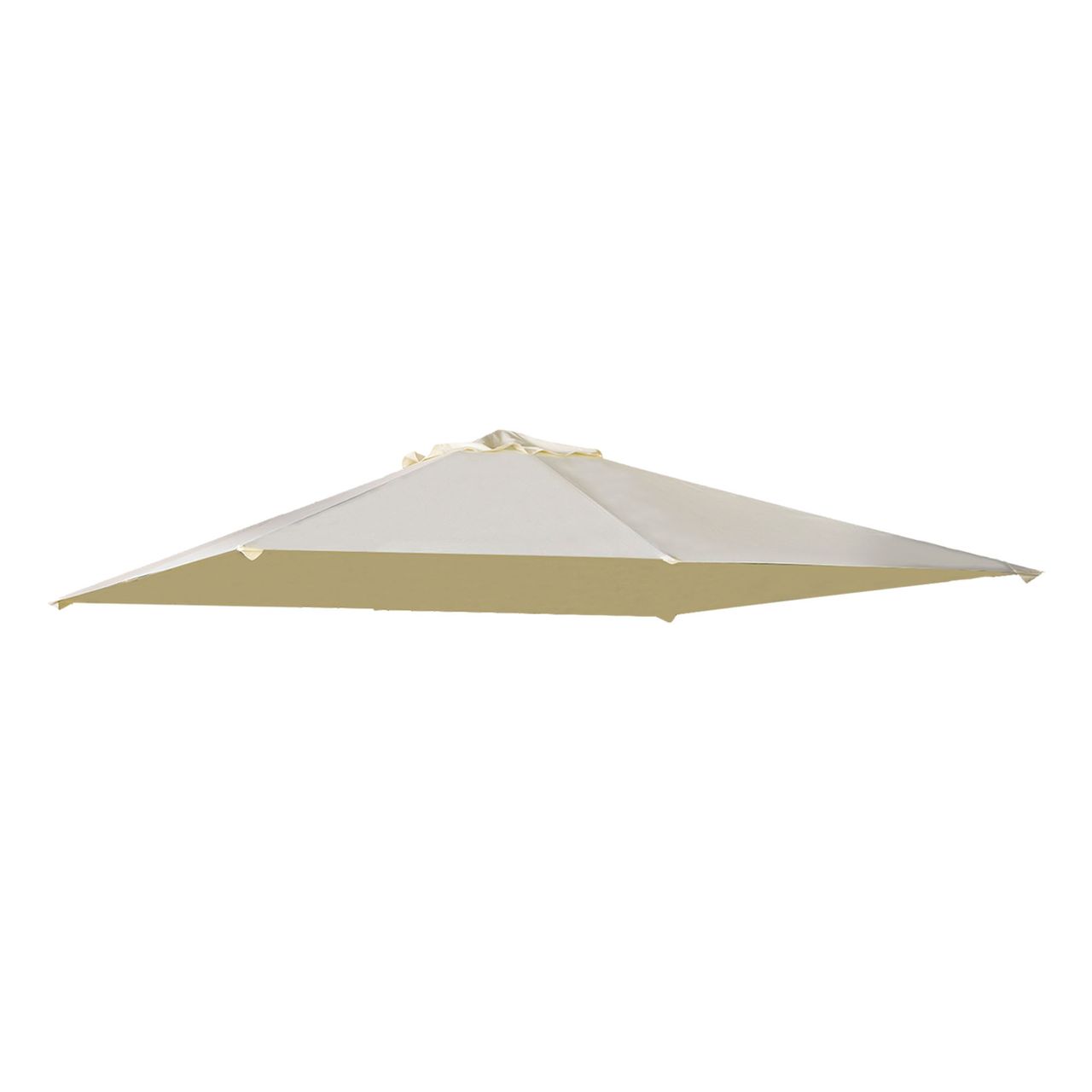 Outsunny Pavillondach, Ersatzdach für Pavillon, Pavillonabdeckung, Sonnenschutz Polyester, Beige, 3 x 3 m