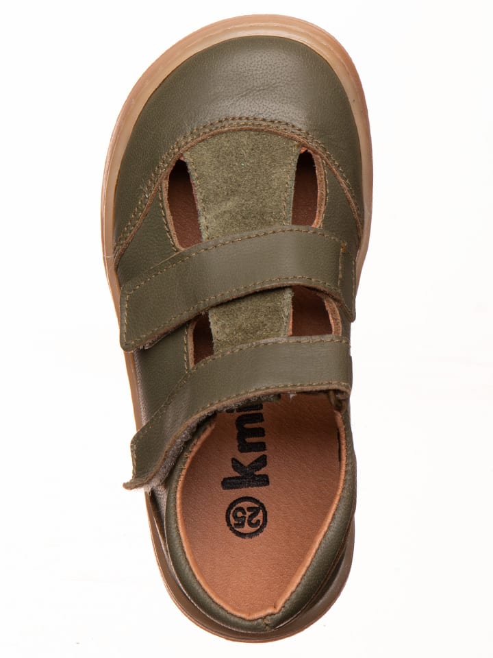 kmins Leder-Barfußschuhe in Khaki günstig kaufen