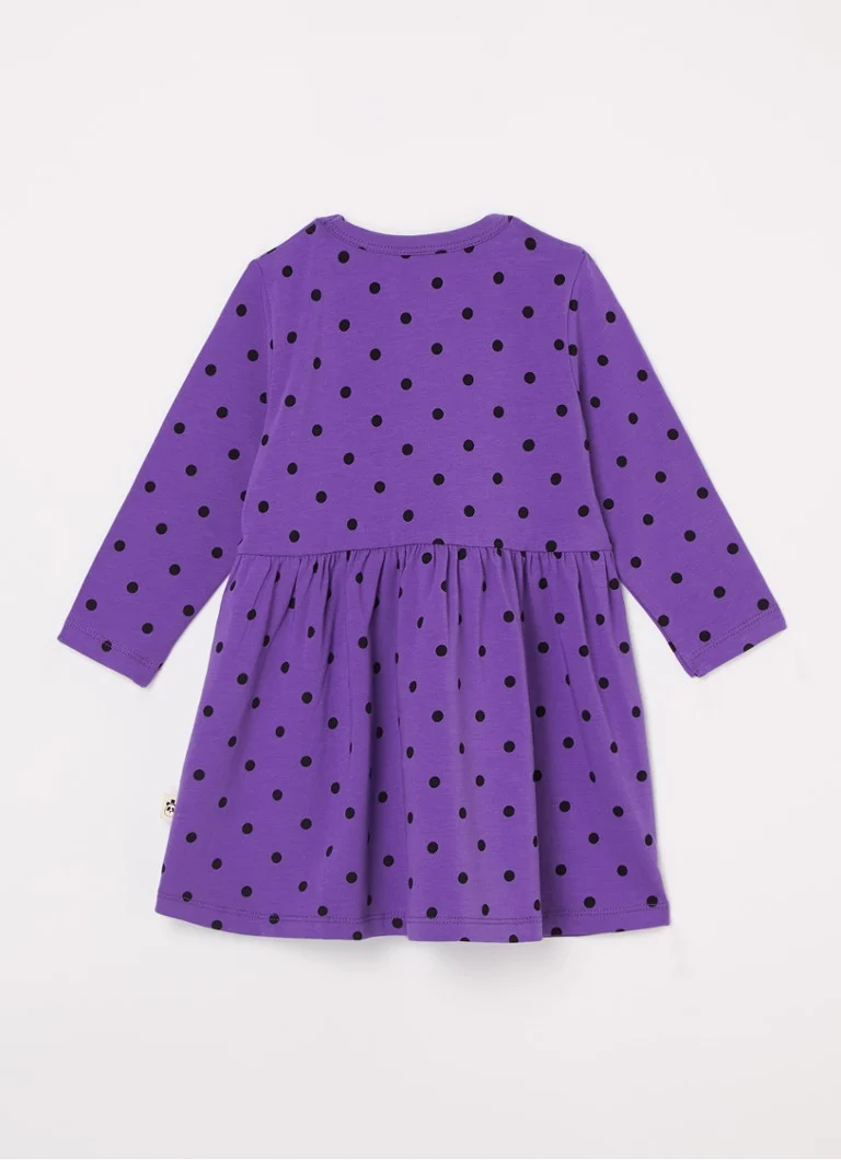 Rochie mini Rodini din buline din bumbac organic