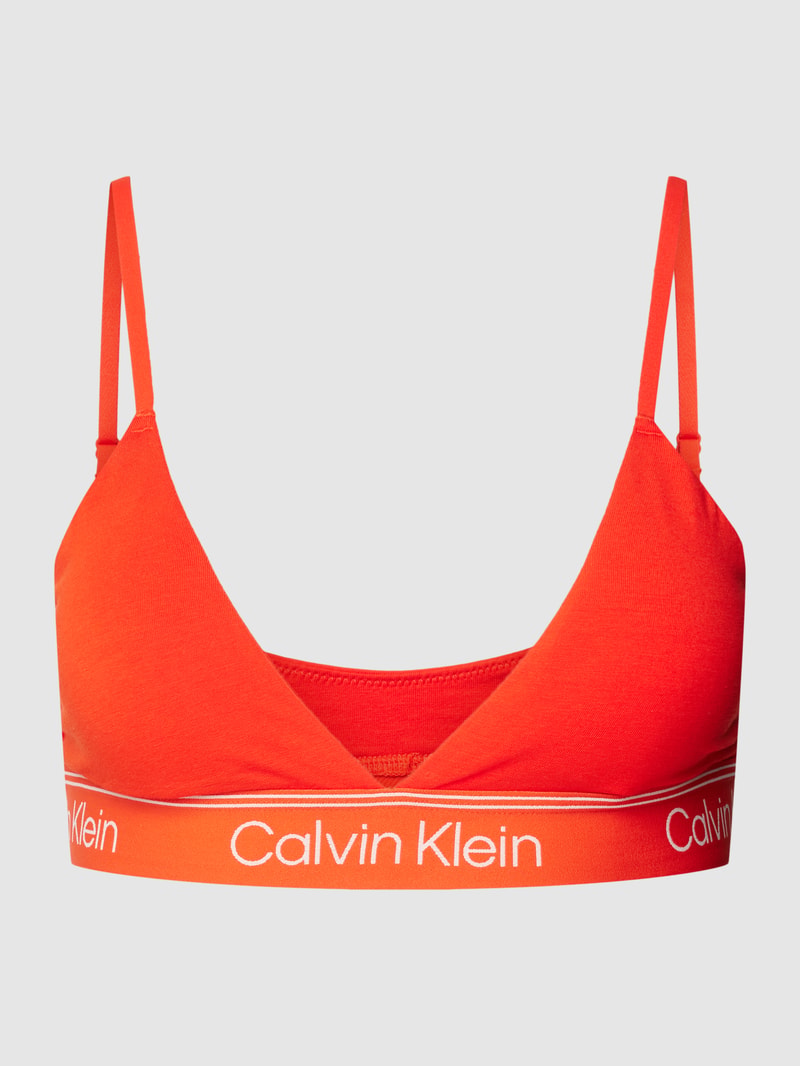 Bralette mit elastischem Logo-Bund in rot