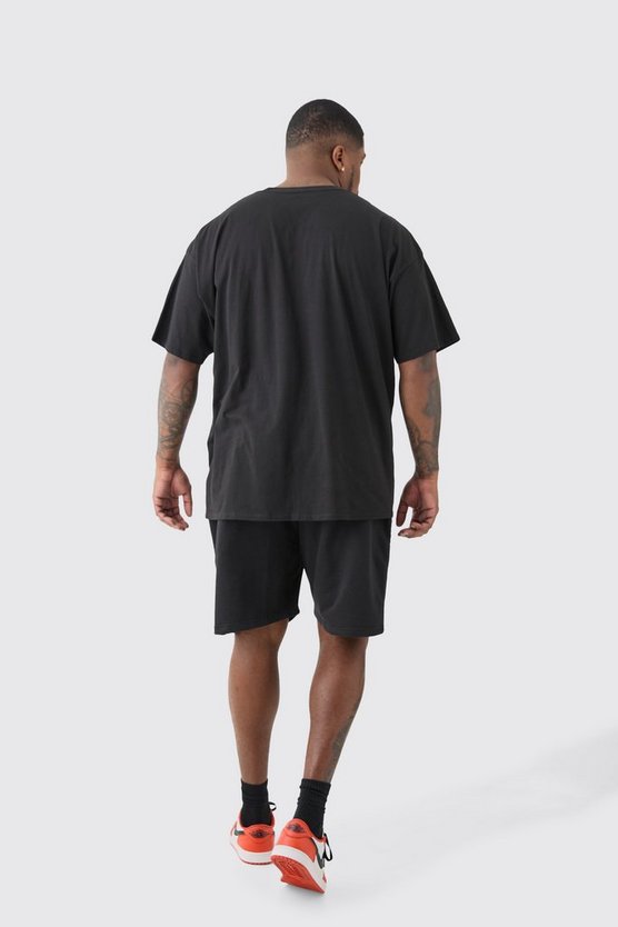 Plus lockere Shorts in Schwarz mit Taschen-Detail