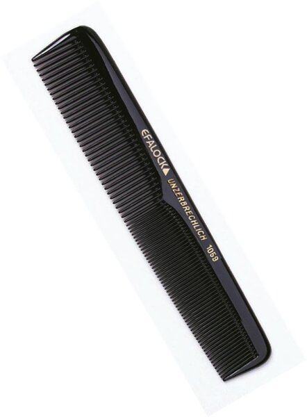 Efalock Nylon Herrenkamm 6.0 schwarz Kamm