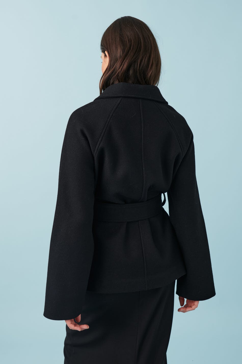 Belted short coat