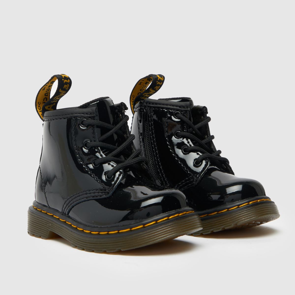 Dr Martens svarta 1460 flickstövlar för småbarn