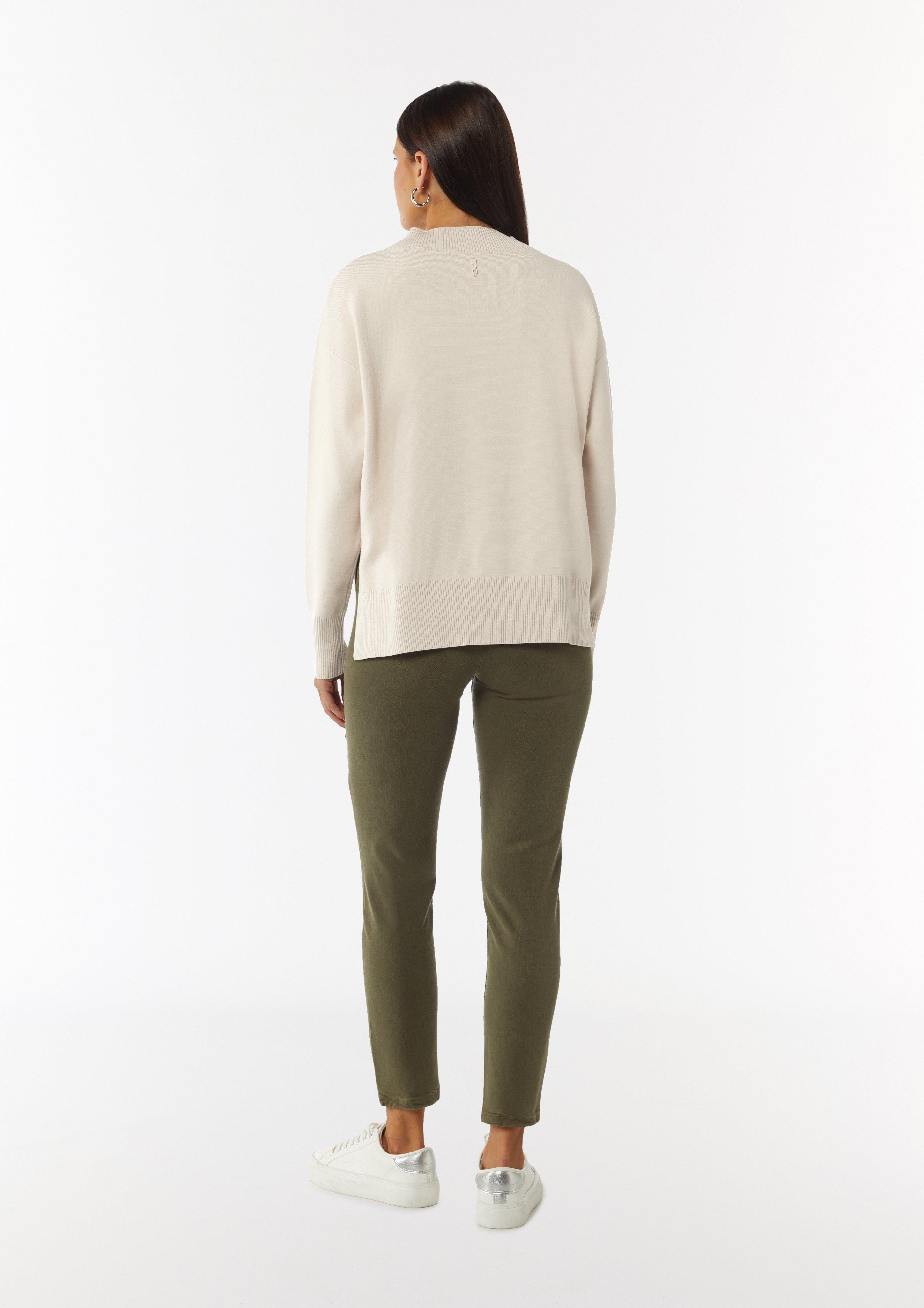 Strickpullover im Boxy-Schnitt - helles beige