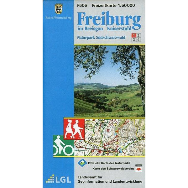 LGL BW 50 000 Freizeit Freiburg im Breisgau / Kaiserstuhl - Wanderkarte