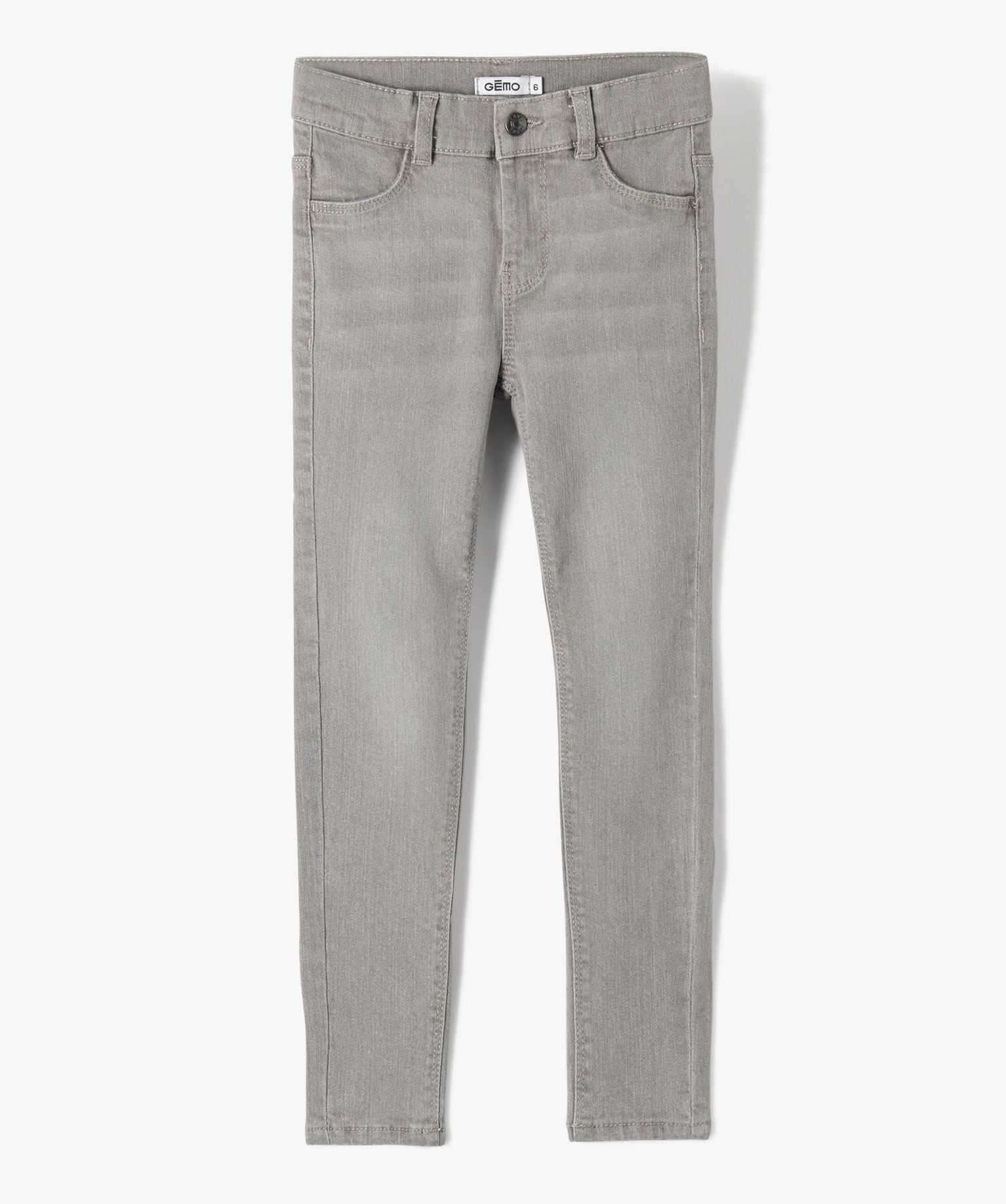 Jean fille coupe Skinny gris | GEMO