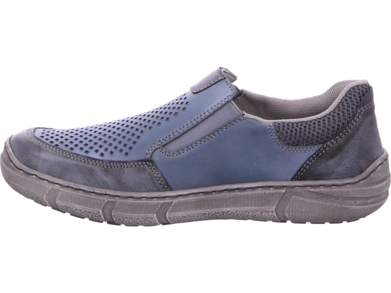 RIEKER Sportliche Slipper blau