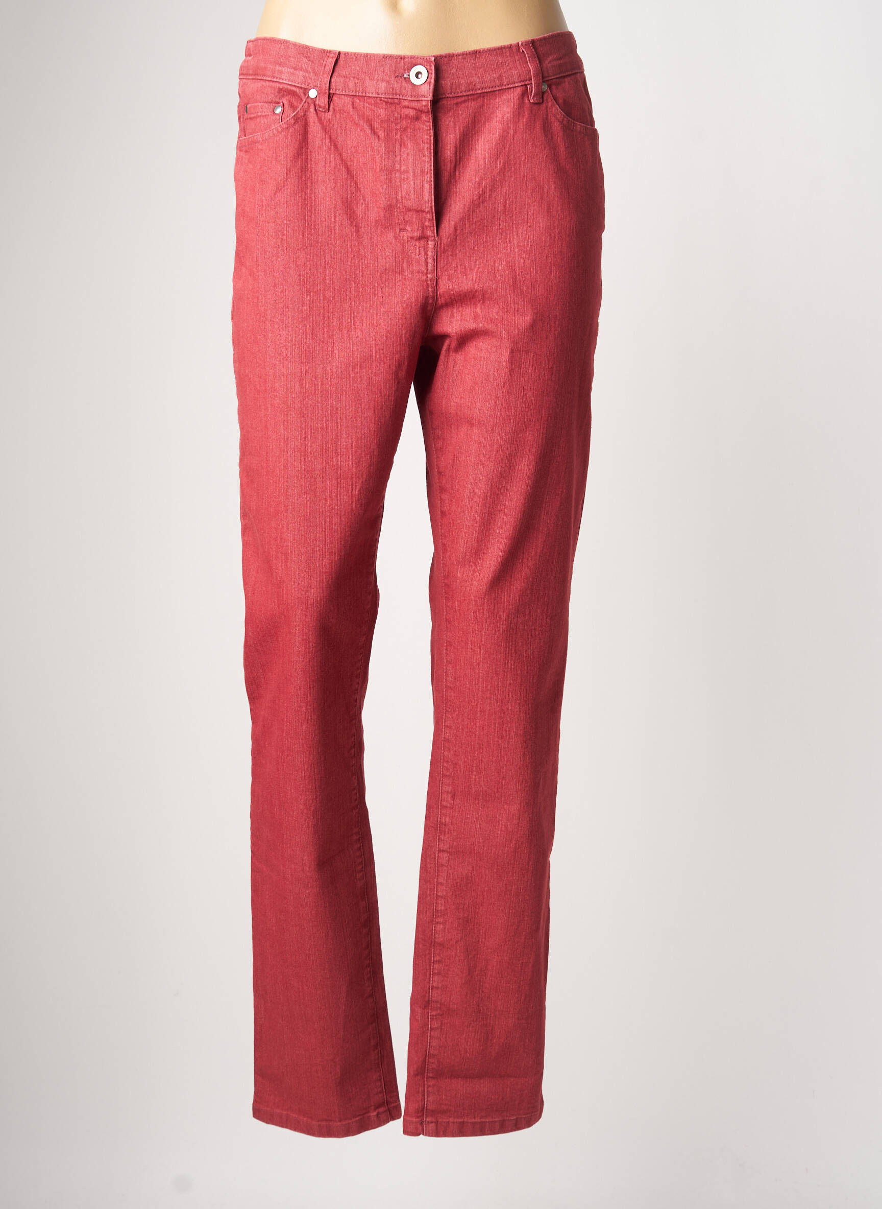 Anne Kelly Jeans Coupe Slim Femme couleur rouge