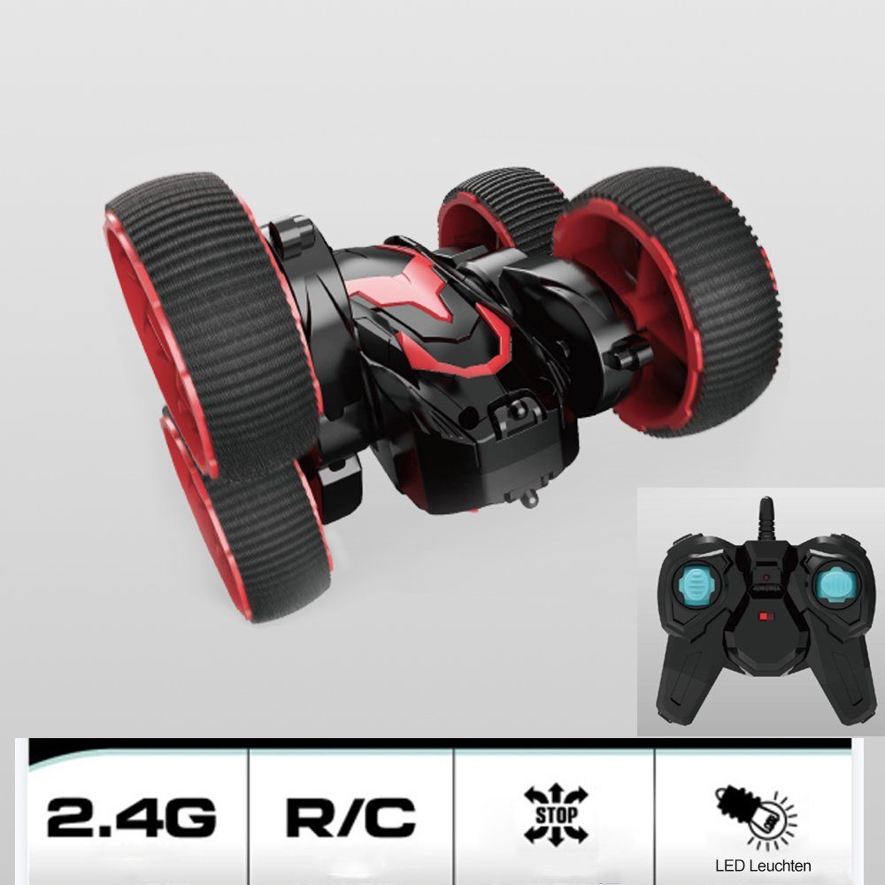 ZMH RC-Auto Akrobatik Ferngesteuertes 4WD 2,4 GHz (Wiederaufladbare), 360° drehbar
