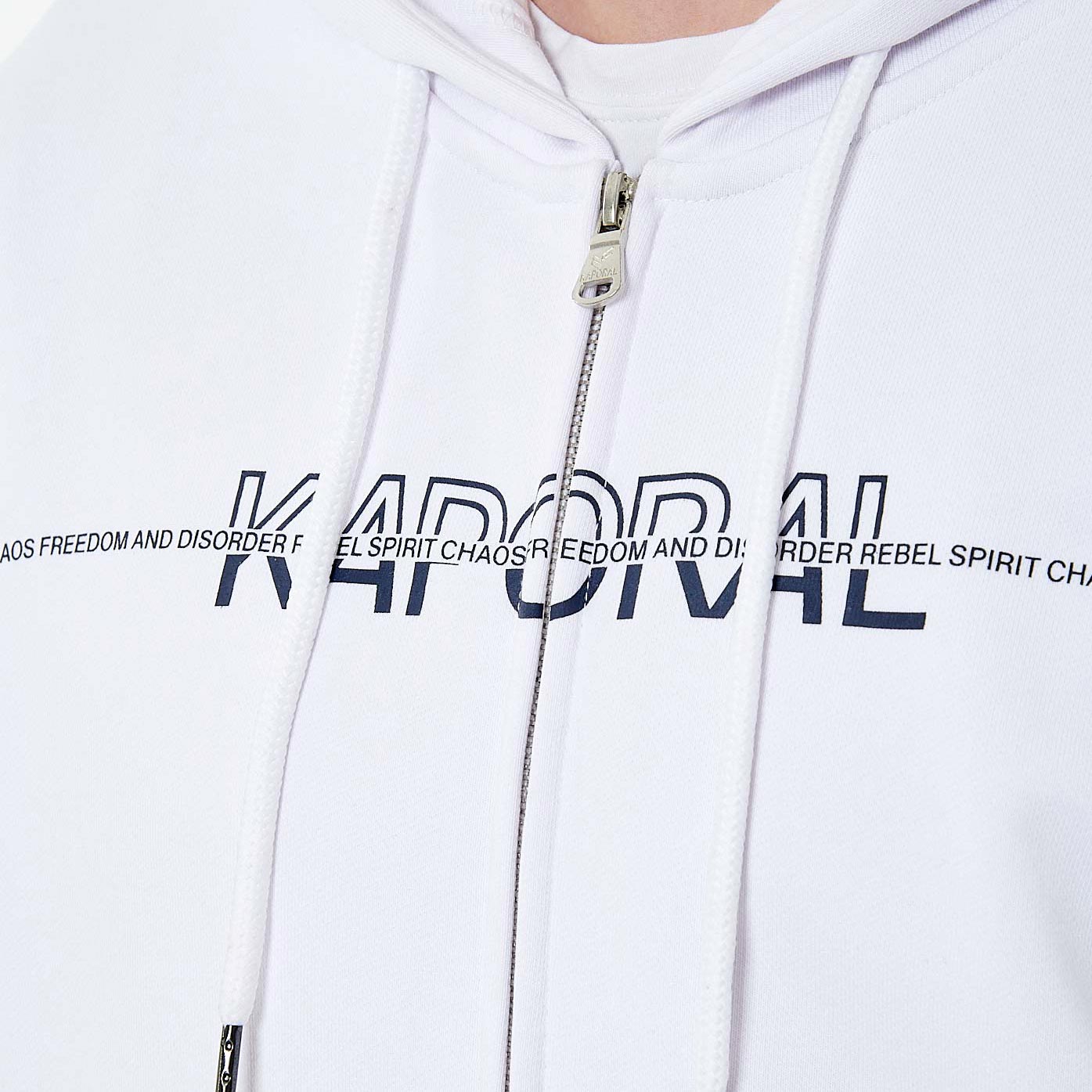 ROLAN  Sweat zippé blanc homme