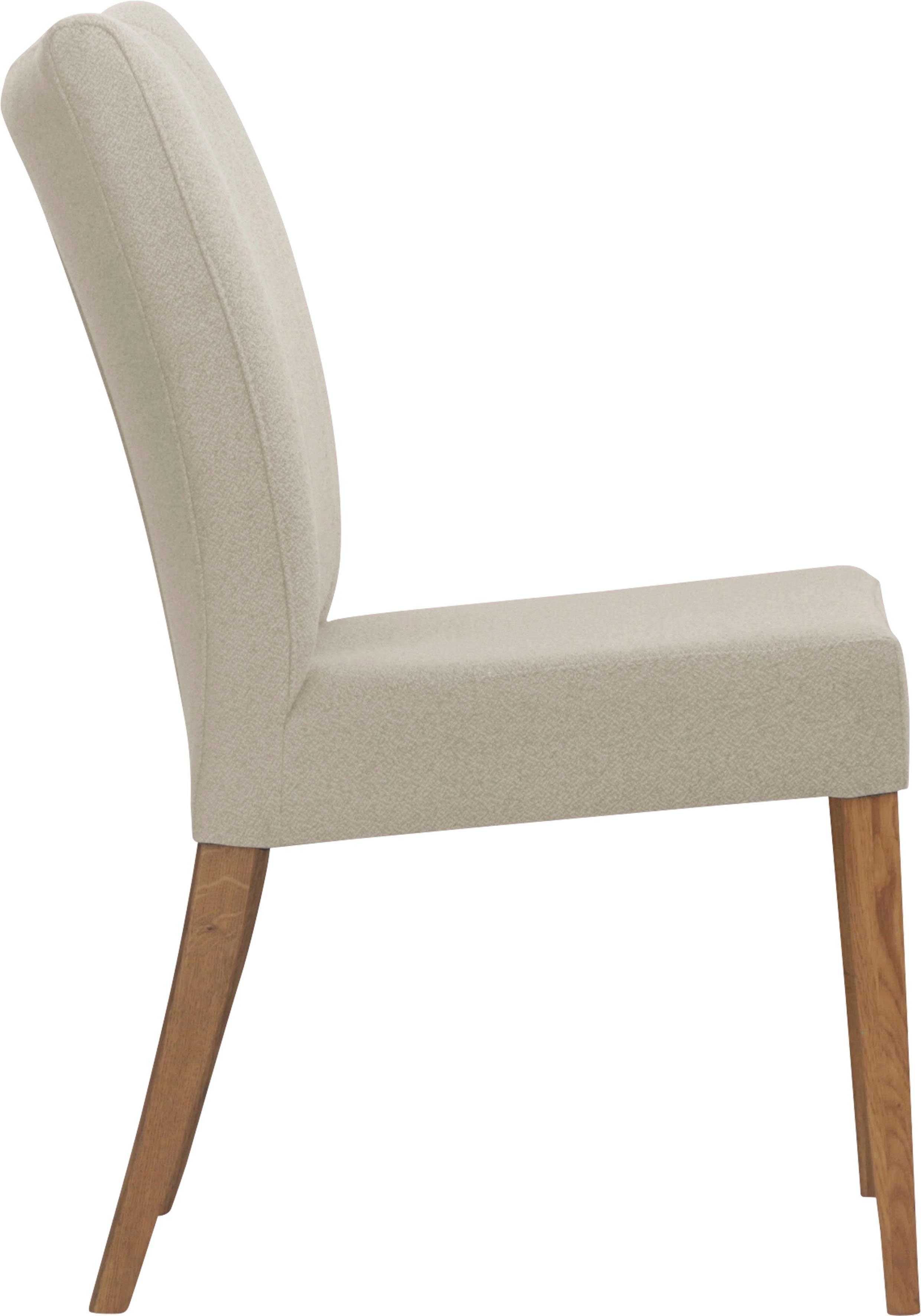 Home affaire 4-Fußstuhl Dia (Set, 2 St), Gestell Eiche massiv geölt
